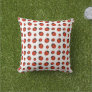 Red and White Ladybugs Pillow