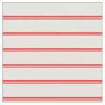 [ Thumbnail: Red and White Lines Fabric ]