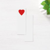 Red and White Love Heart Design. (Desk)