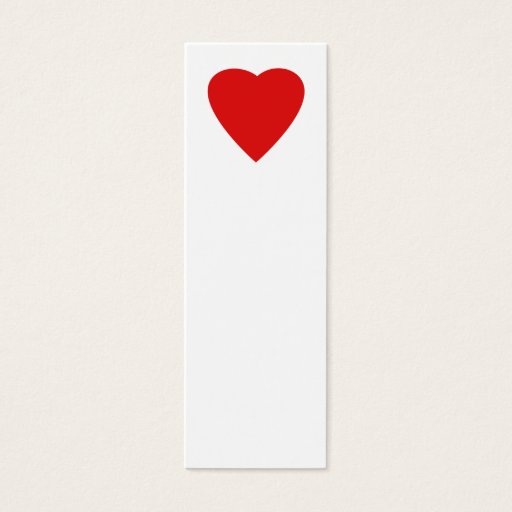Customizable Red and White Love Heart Design. Business Card Templates