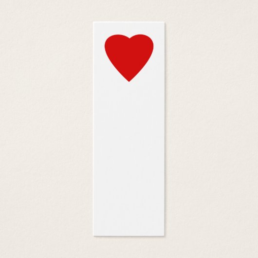 Red and White Love Heart Design. (Front)