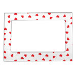 Red And White Love Heart Magnetic Photo Frame at Zazzle