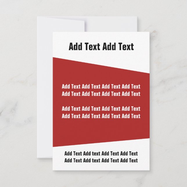 Red and White Modern Business Event Invite (Front)