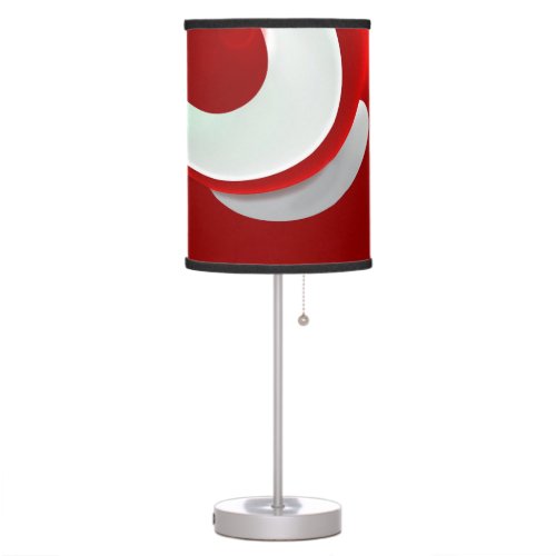 Red and White Modern Table Lamp