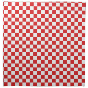 Red and White Napkin