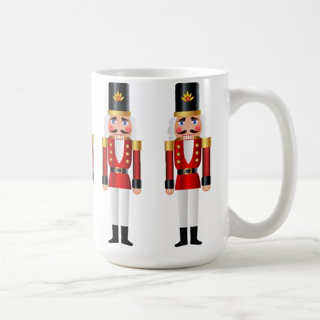 Red and White Nutcrackers Coffee Mug (Right)