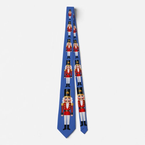 Red and White Nutcrackers Neck Tie