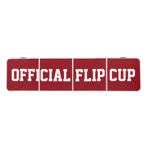 Red and White Official Flip Cup Table