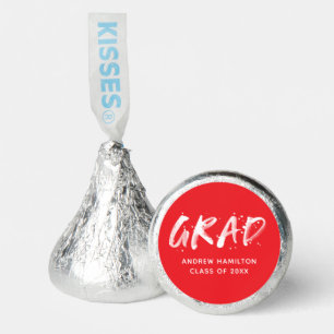 Red and White Paint Splatter Graduation Hershey®'s Kisses®