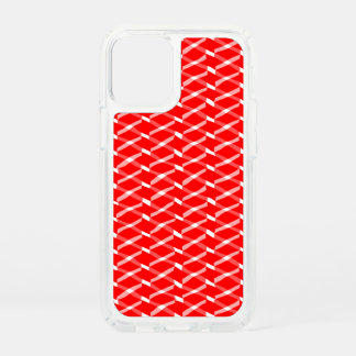 red and white pattern speck iPhone 12 mini case