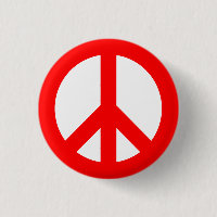Red and White Peace Symbol