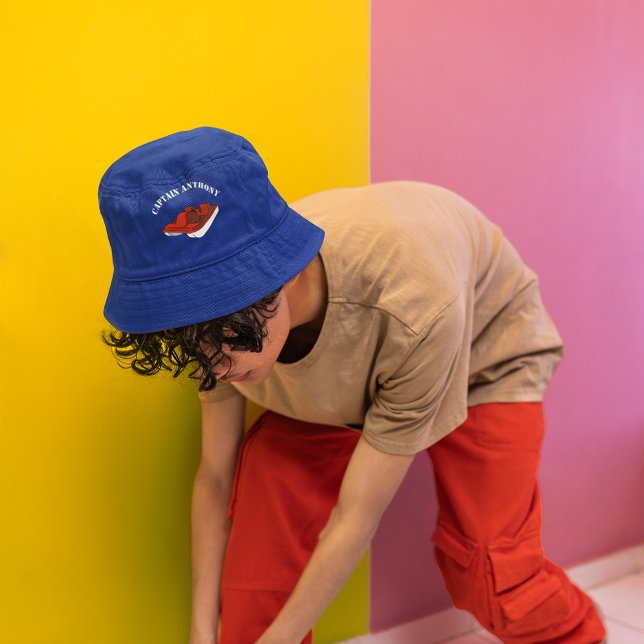 Red and White Pedal Boat Personalized Graphic Bucket Hat (Creator Uploaded)