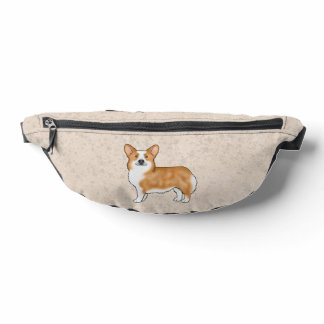 Red And White Pembroke Welsh Corgi Cute Dog Design Fanny Pack