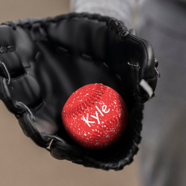 Red and white personalized Baseball (Creator Uploaded)