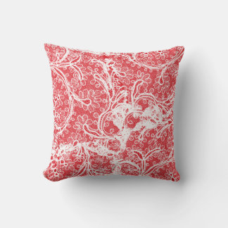 Red and White Pillow