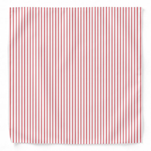 Red and White Pinstripe Bandana