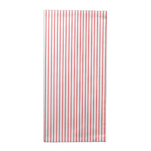 Red and White Pinstripe Cloth Napkin