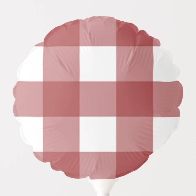 Red and white plaid balloon (Front)