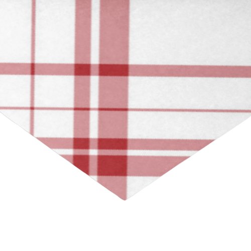 Red And White Plaid Tissue Paper