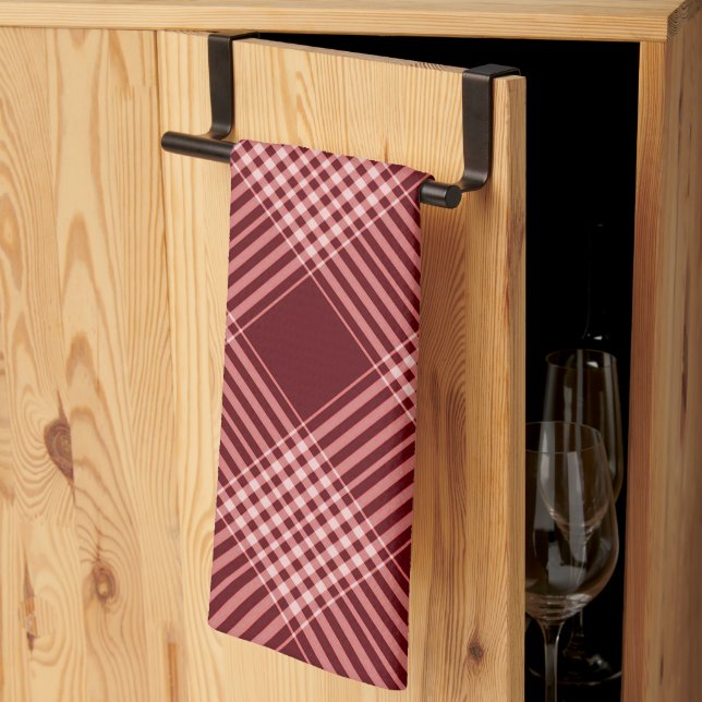 Red And White Plaid Towel (Thirds Fold)