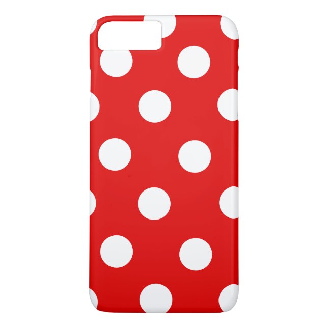 Red and White Polka Dot Case-Mate iPhone Case (Back)