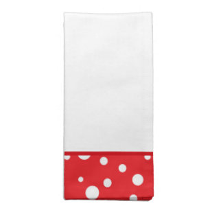 Red and White Polka Dot Napkins Set