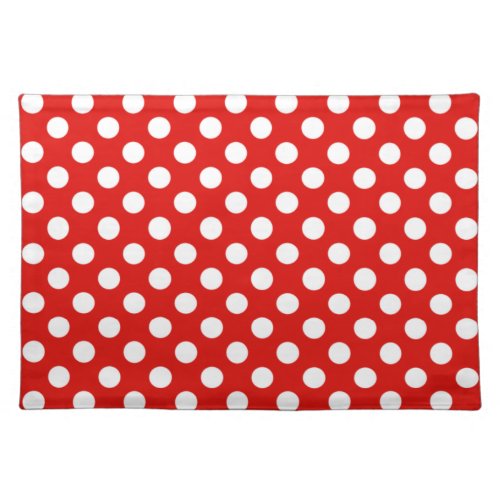 Red and White Polka Dot Placemats