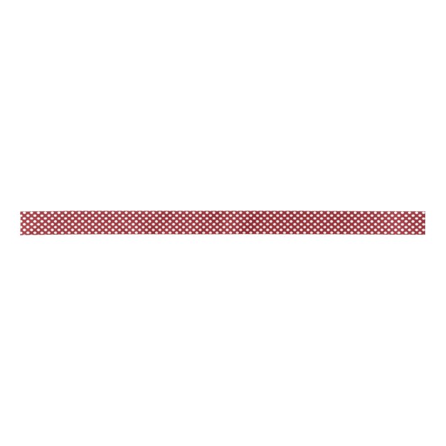 Red and White Polka Dot Ribbon (Front)