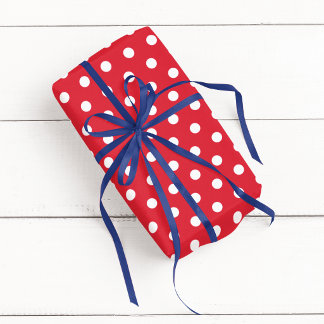 Red and White Polka Dot Wrapping Paper
