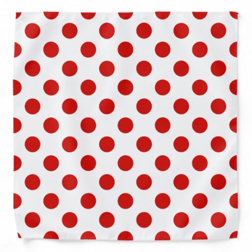 Red and white polka dots bandana