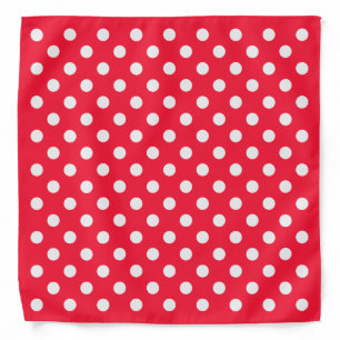 Red and White Polka Dots Bandana