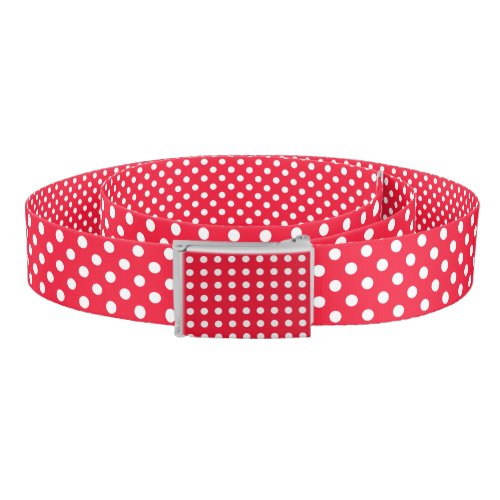 Red and White Polka Dots Belt