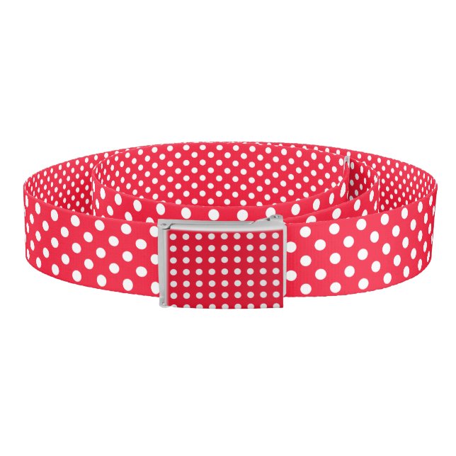 Red and White Polka Dots Belt (Coil)
