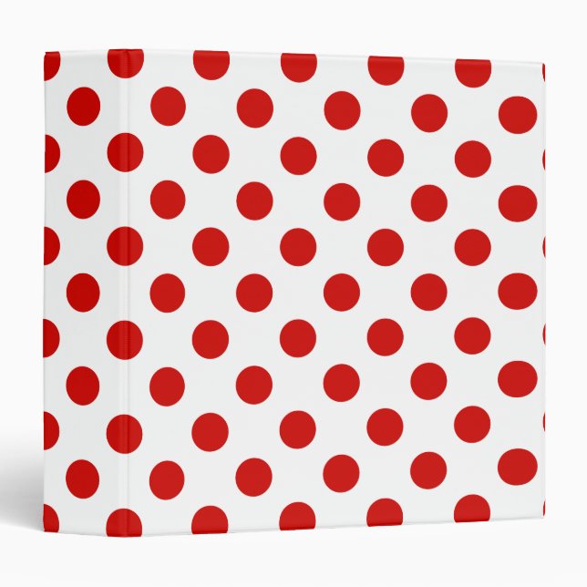 Red and white polka dots binder (Front/Spine)