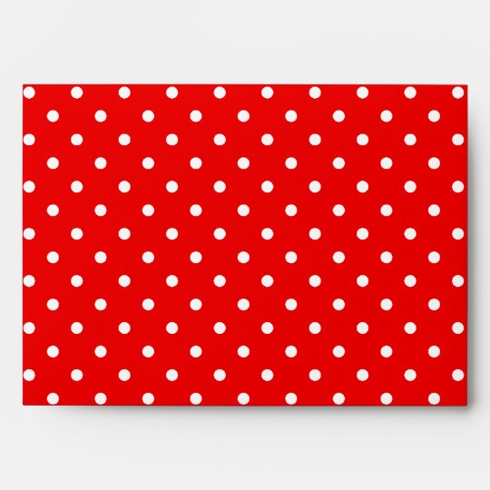 Red and White Polka Dots Envelope