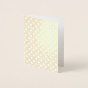 Red and White Polka Dots Foil Card
