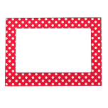 Red And White Polka Dots Magnetic Photo Frame at Zazzle