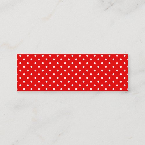 Red and White Polka Dots Business Card