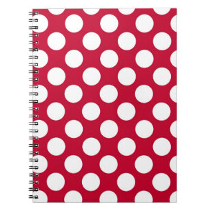 Red and White Polkadots Notebook