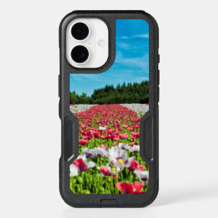 Red and White Poppy Field iPhone 16 Case
