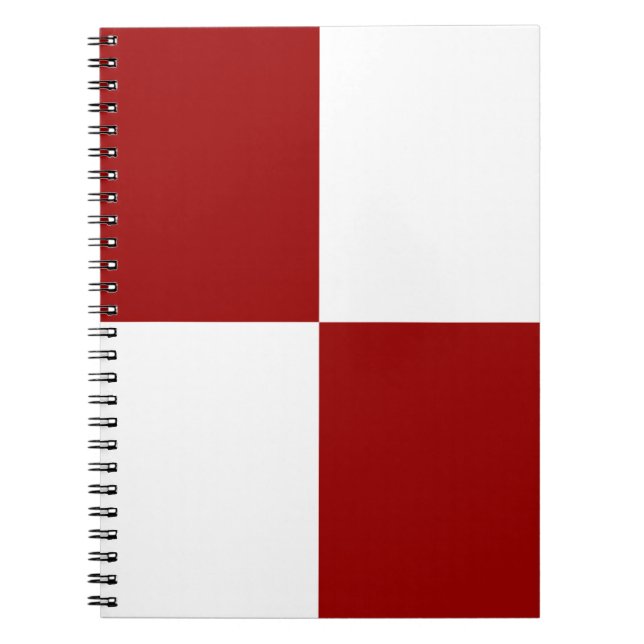 Red and White Rectangles Notebook (Front)
