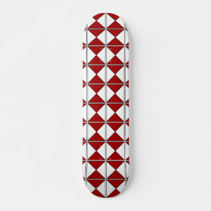 Red and white Retro Skateboard