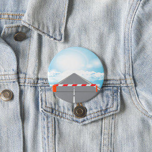 Red and White Road Barrier Blocked Access Button