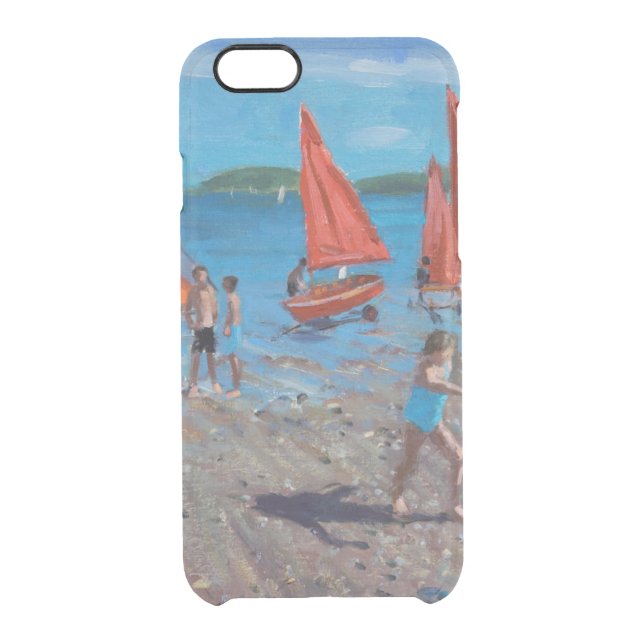 Red and White Sails Abersoch Uncommon iPhone Case (Back)