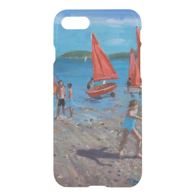 Red and White Sails Abersoch Uncommon iPhone Case (Back)