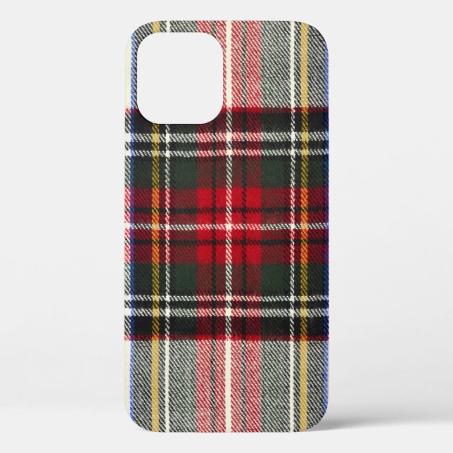 Red and white Scottish tartan plaid. Case-Mate iPhone Case (Back)