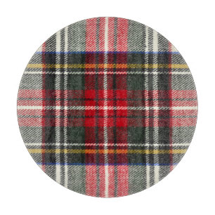 Red and white Scottish tartan plaid. Cutting Board