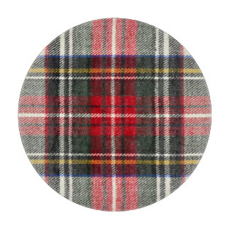 Red and white Scottish tartan plaid. Cutting Board