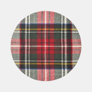 Red and white Scottish tartan plaid. Rug