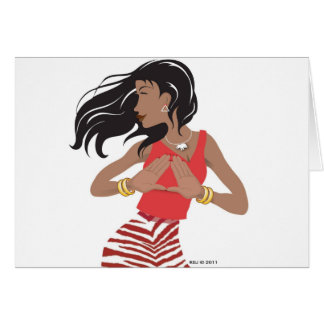 Red and white sisterhood sorority cards